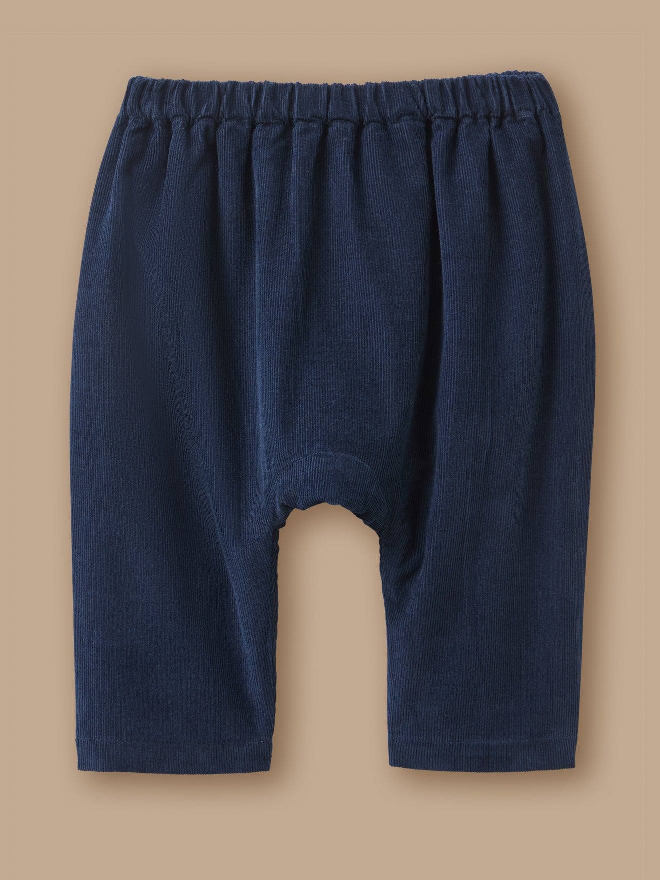 Sarouel En Velours Bébé Marine