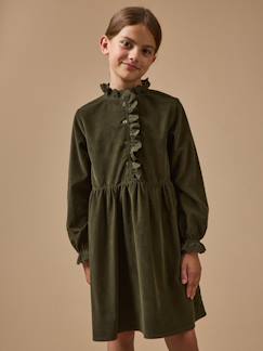 Robe fille en velours  - vertbaudet enfant