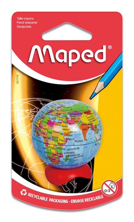 Fille-Accessoires-Fourniture scolaire-Taille crayons globe en métal