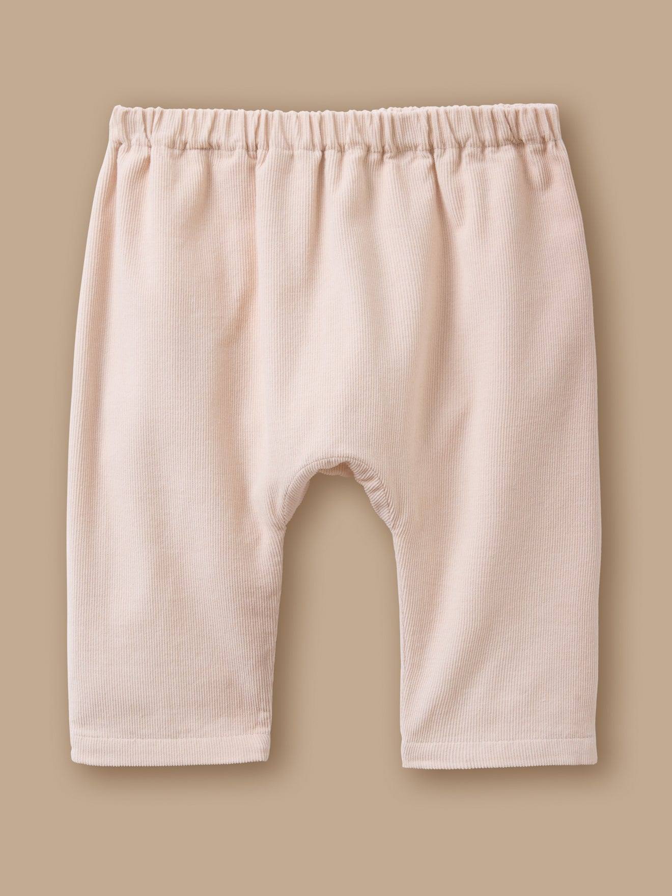 Sarouel En Velours Bébé Vanille