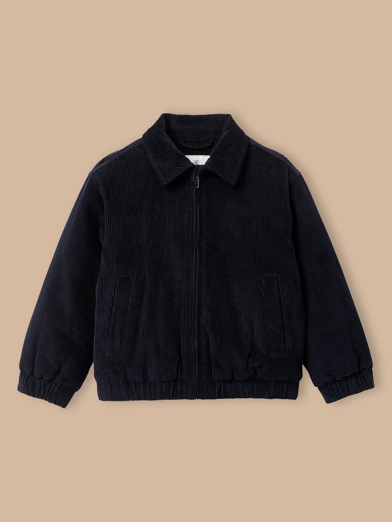 Blouson Garçon En Velours Marine