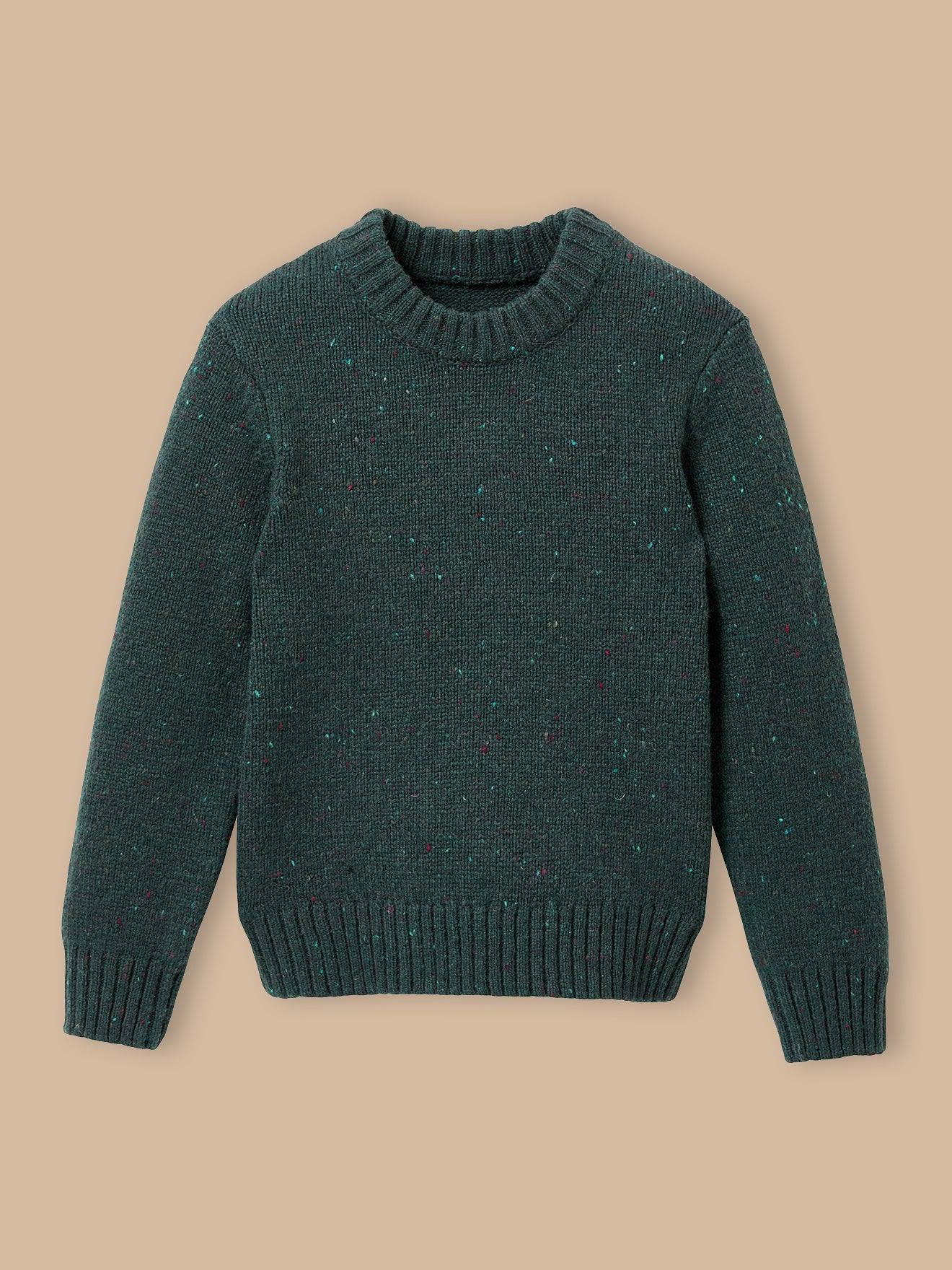Pull En Laine Garçon Vert Anglais