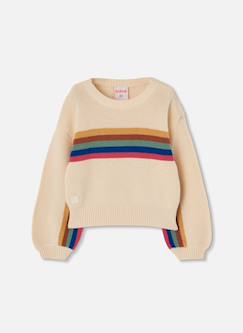 Pull fille avec rayures  - vertbaudet enfant