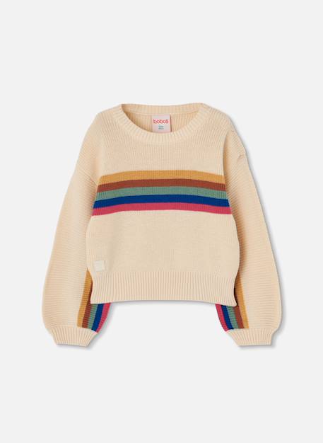 Fille-Pull fille avec rayures