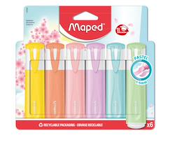 Jouet-Papeterie-Surligneurs fluo peps pastel