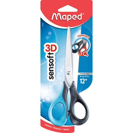 Fille-Accessoires-Fourniture scolaire-stylo, règle, ciseaux-Ciseaux enfants sensoft asymétriques