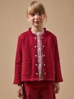-Gilet fille en molleton - coton biologique