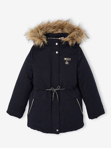 Fille-Parka fille 3 en 1 hiver à capuche