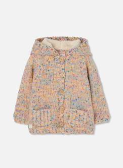 Veste en maille fille à capuche  - vertbaudet enfant