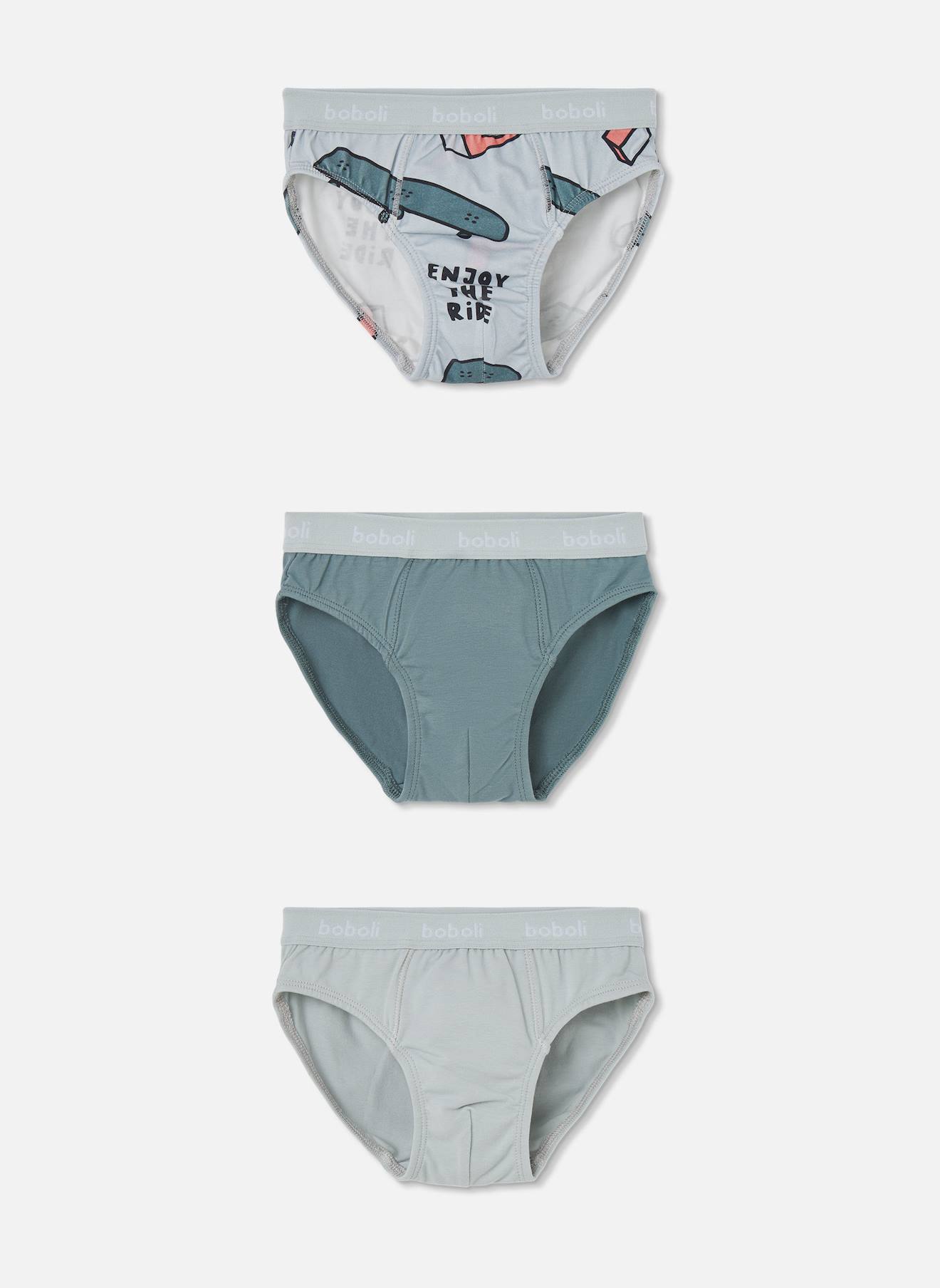Lot 3 Slips Garon Imprim Skate Multicolore 20$