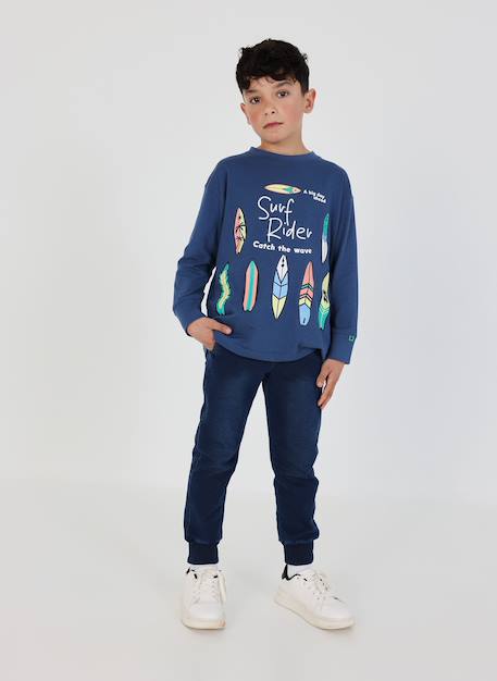 Garçon-Pantalon molleton garçon denim