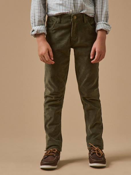 Garçon-Slim en velours garçon