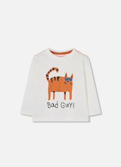 Garçon-T-shirt, polo, sous-pull-T-shirt-T-shirt en maille garçon imprimé chat