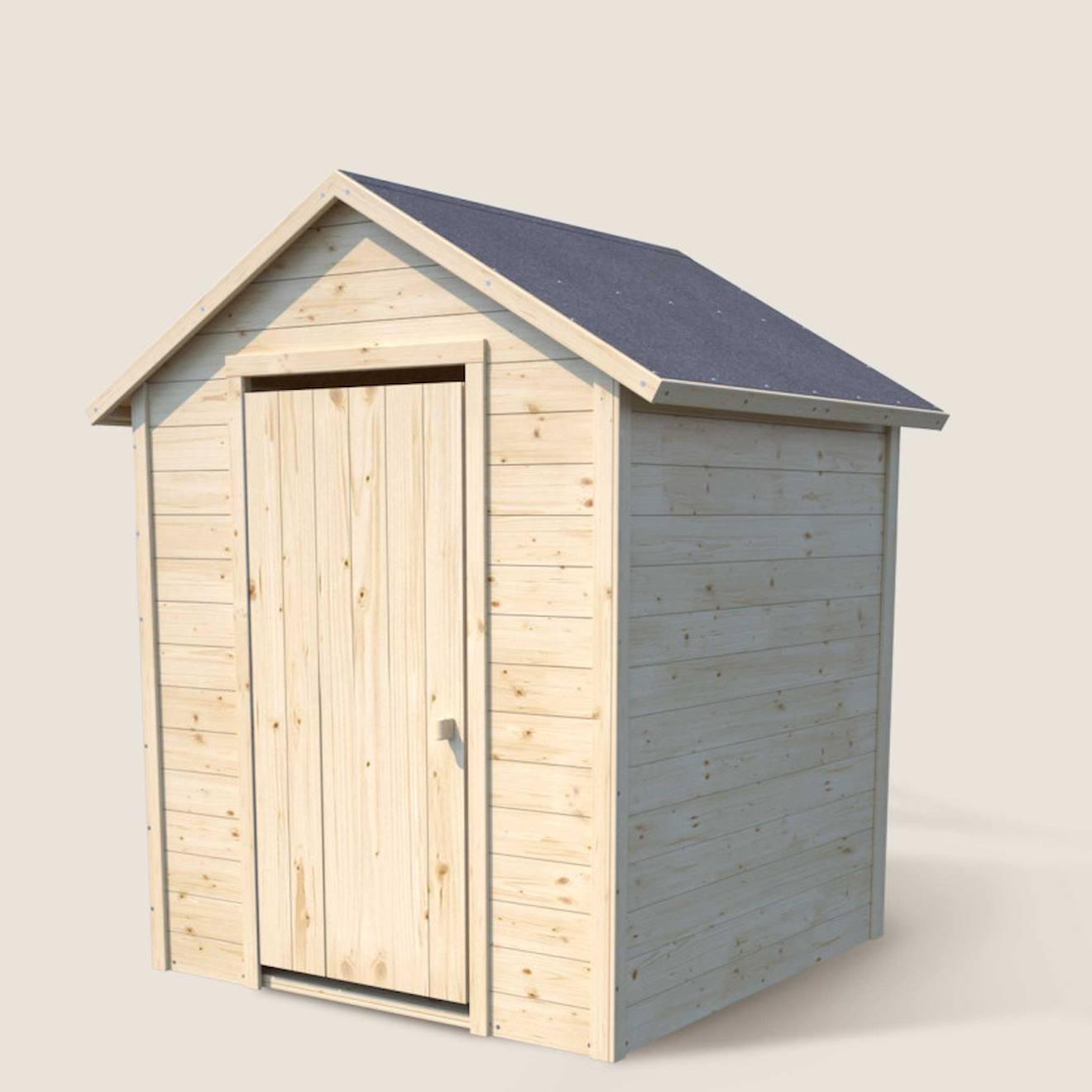 Cabane En Bois Avec Fenêtre Et Boîte Aux Lettres Garance Beige (soulet) - Couverture