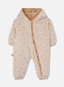 Bébé-Manteau, combipilote, nid d'ange-Combipilote-Combipilote bébé imprimée à capuche