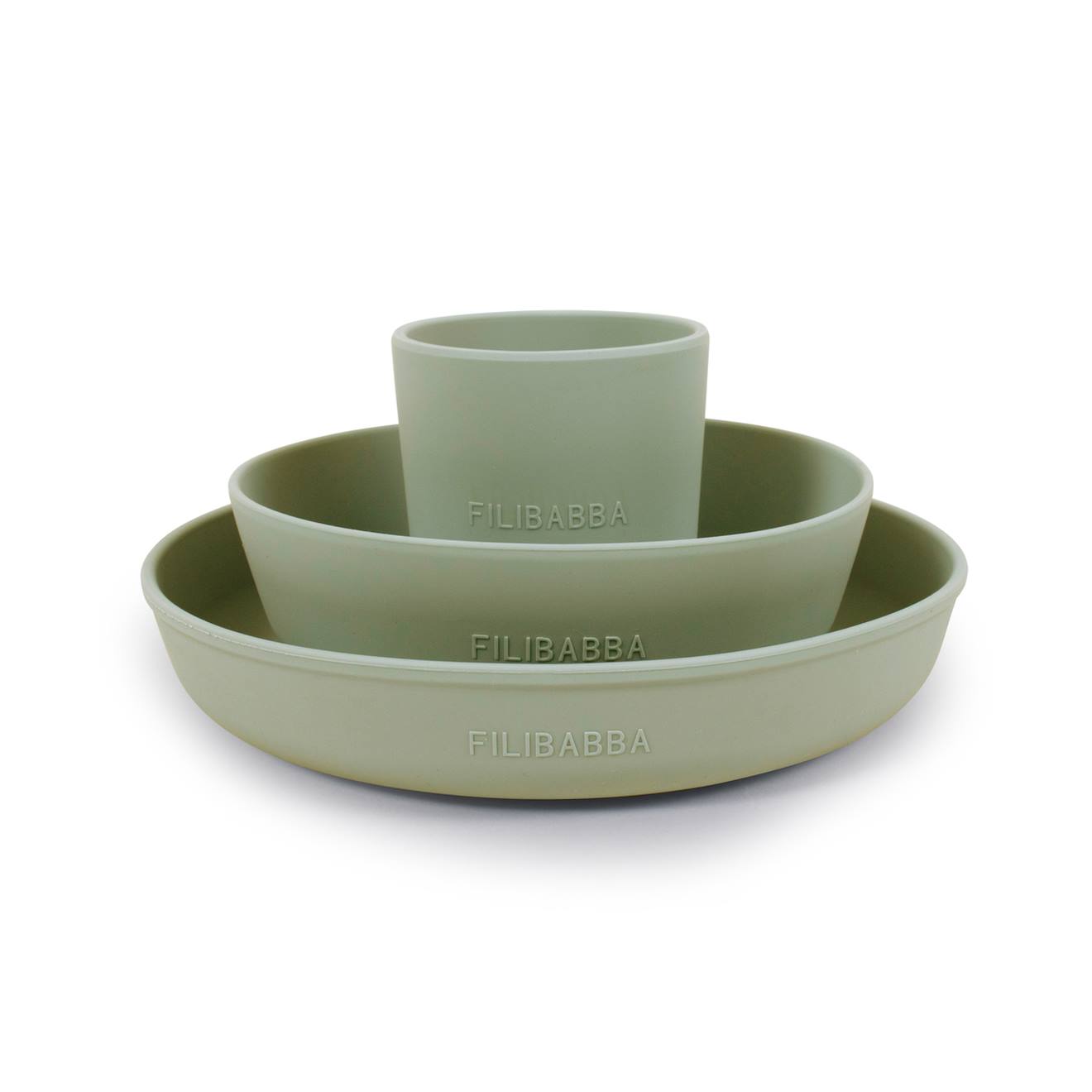 Service De Table En Silicone Vert