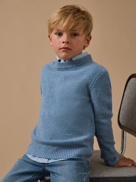 Garçon-Pull, gilet, sweat-Pull-Pull garçon en laine merinos
