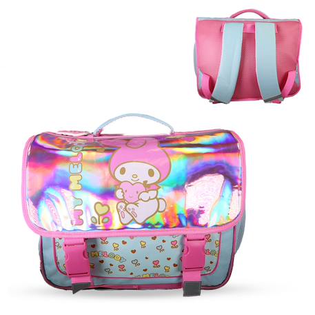 Fille-Accessoires-Fourniture scolaire-Cartable-Cartable scolaire 38 cm - 2 compartiments My Melody Birdy à effet holographique