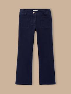 -Pantalon flare  en twill