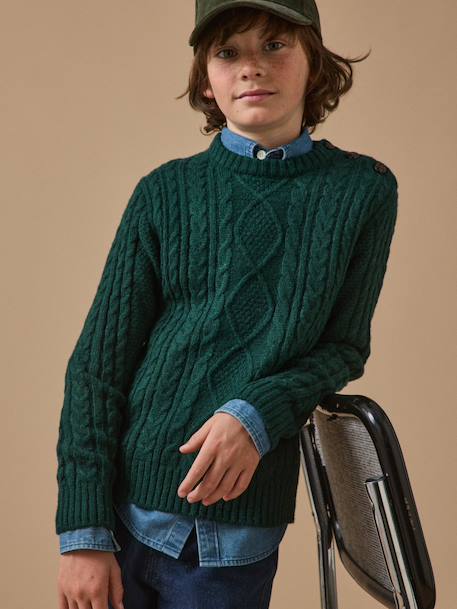 Garçon-Pull, gilet, sweat-Pull-Pull torsadé garçon