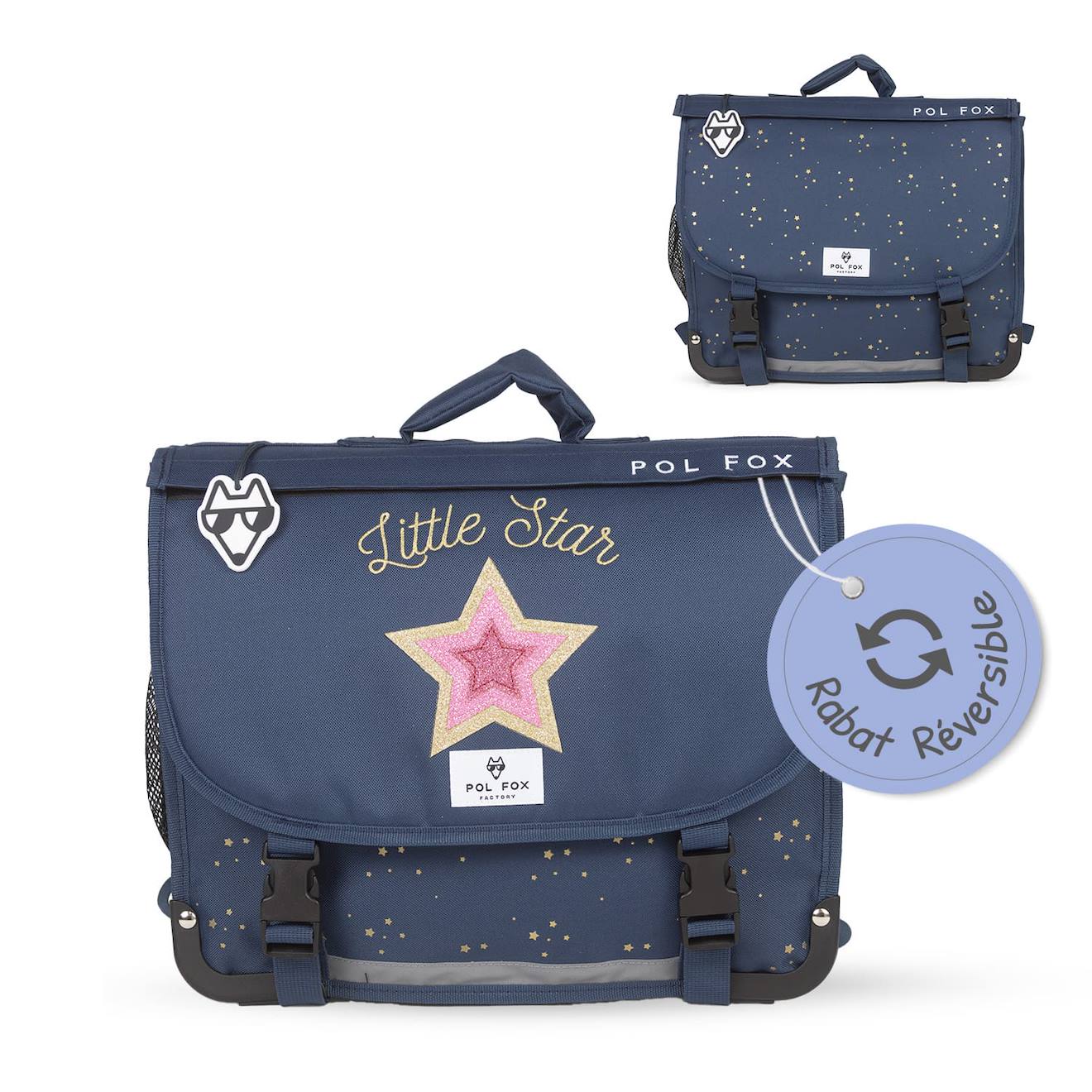 Cartable Réversible 41 Cm - 2 Compartiments Star Multicolore
