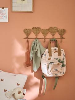 Linge de maison et décoration-Décoration-Patère cœurs rotin 5 crochets