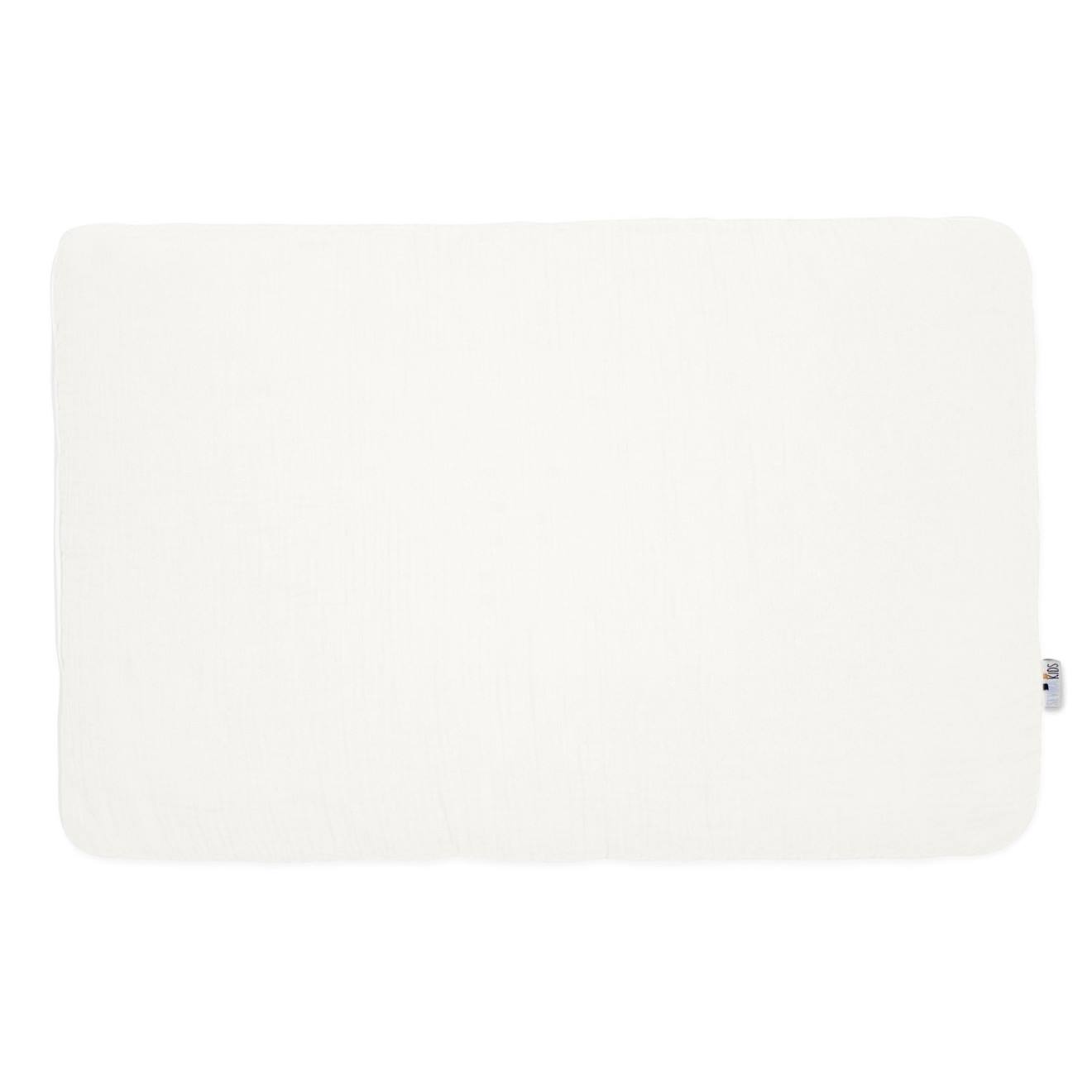 Oreiller Plat En Gaze De Coton Jeanne Écru
