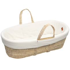 Puériculture-Couffin bébé avec matelas habillage et drap housse jeanne