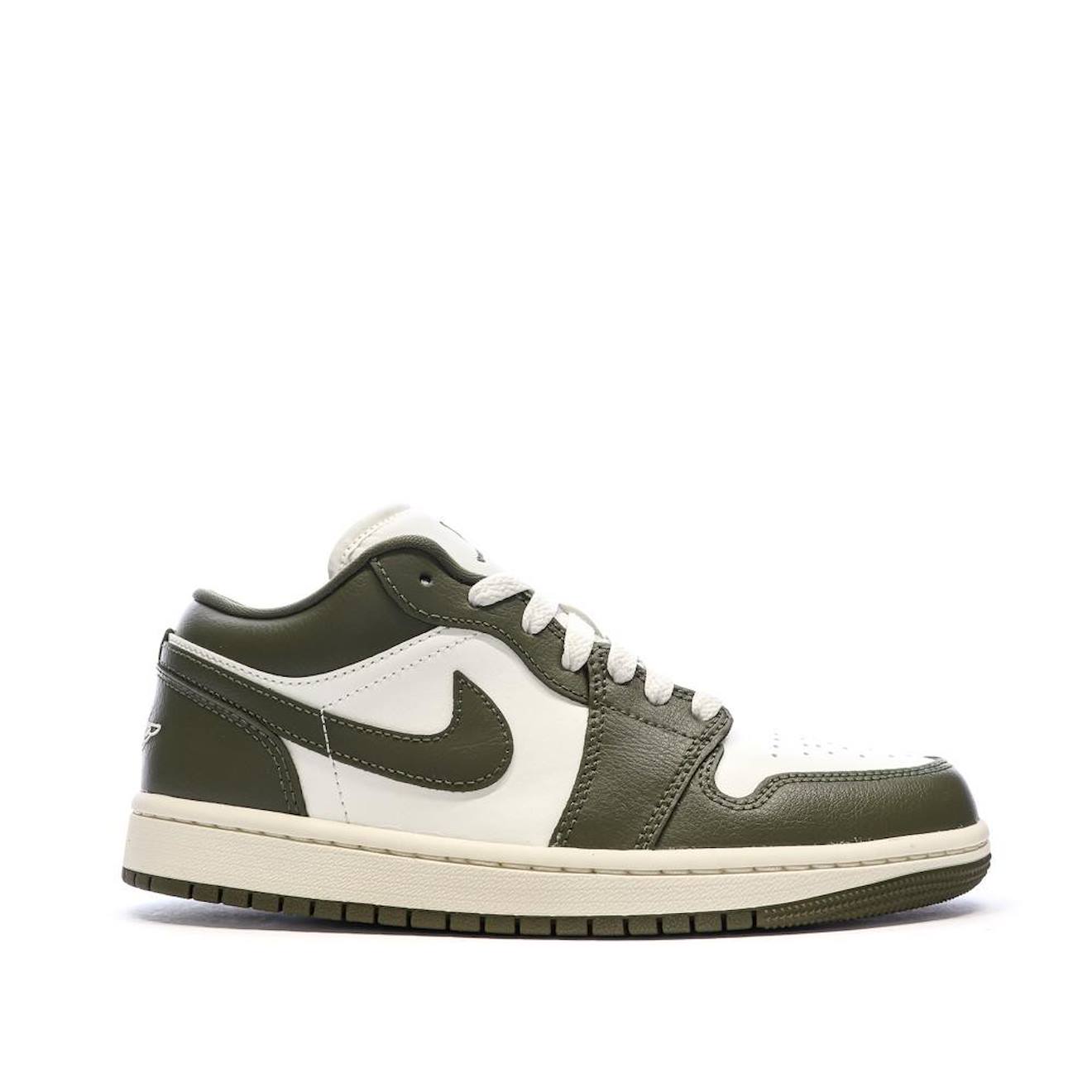 Baskets Mixte Air Jordan 1 Low Kaki