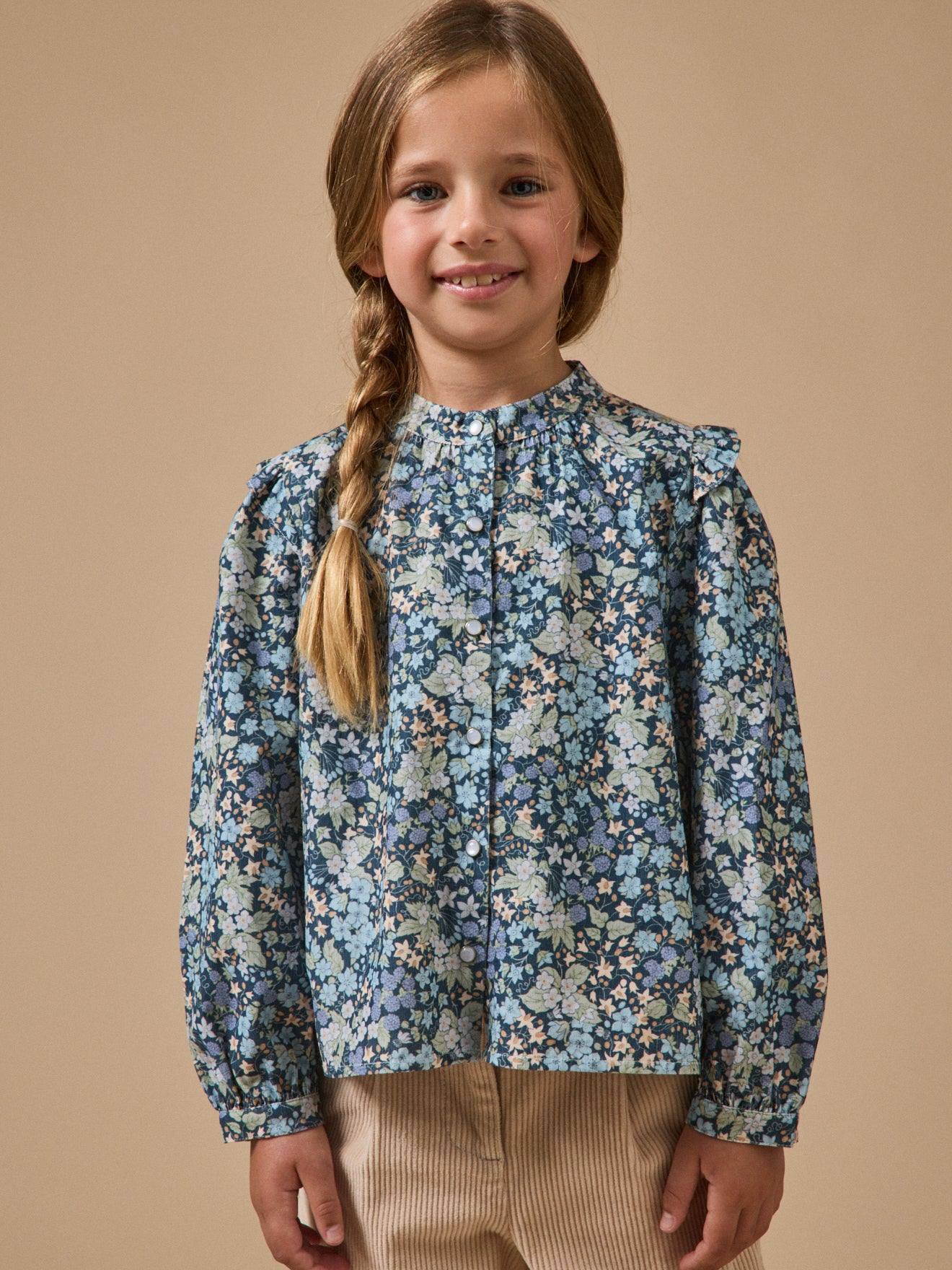 Chemise Velours Tissu Liberty Fille Liberty Berry Harvest Chemise Velours Tissu Liberty Fille Liberty Berry Harvest