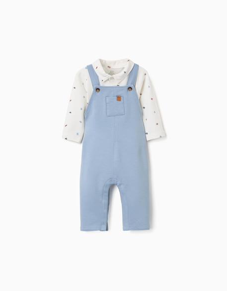 Bébé-Ensemble body et salopette en coton
