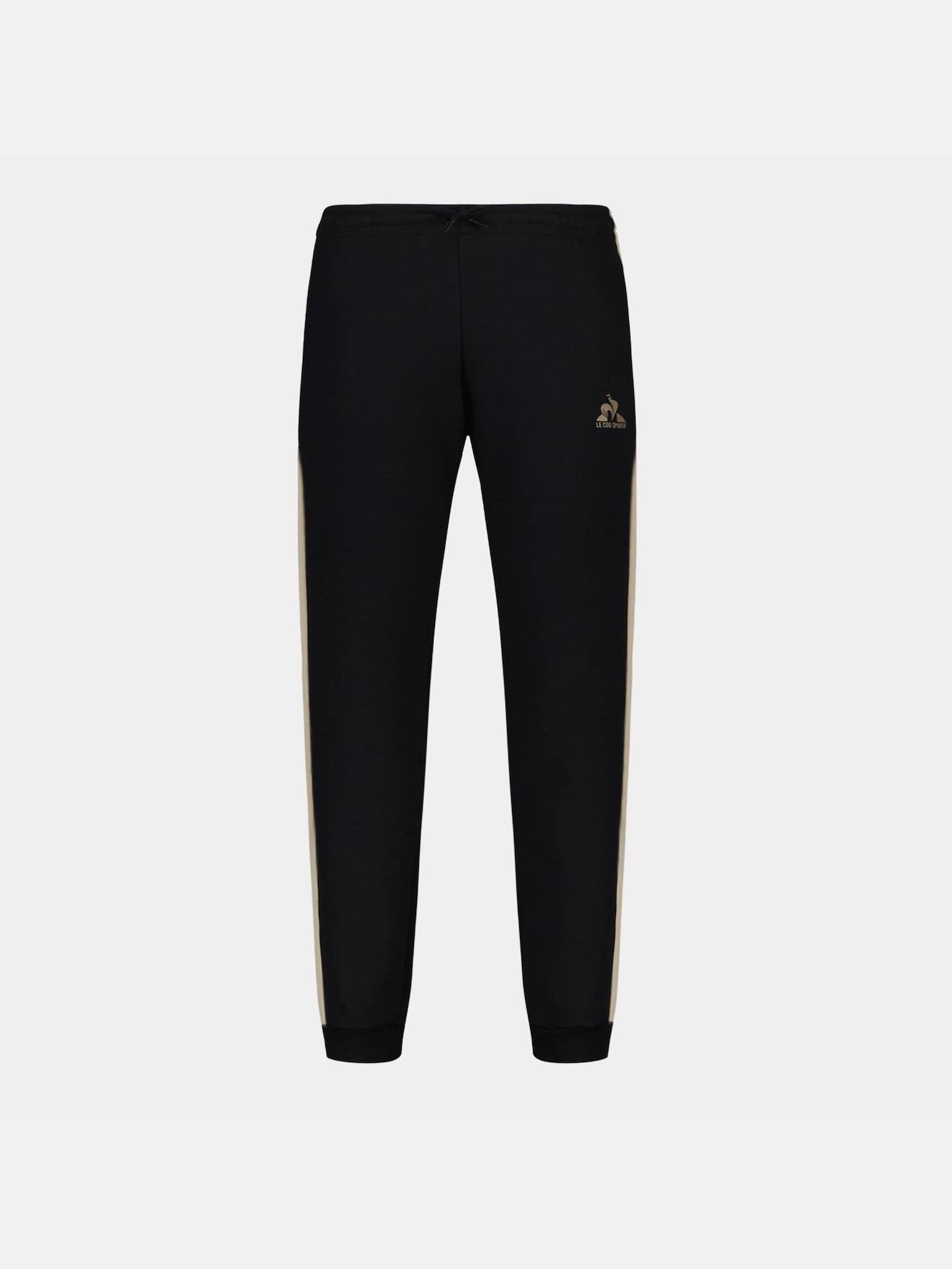 Jogging En Double Face Avec Bandes Côtés Contrastées Black