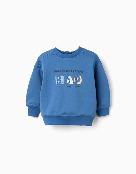 Bébé-Sweat en coton avec ours et lettres imprimés