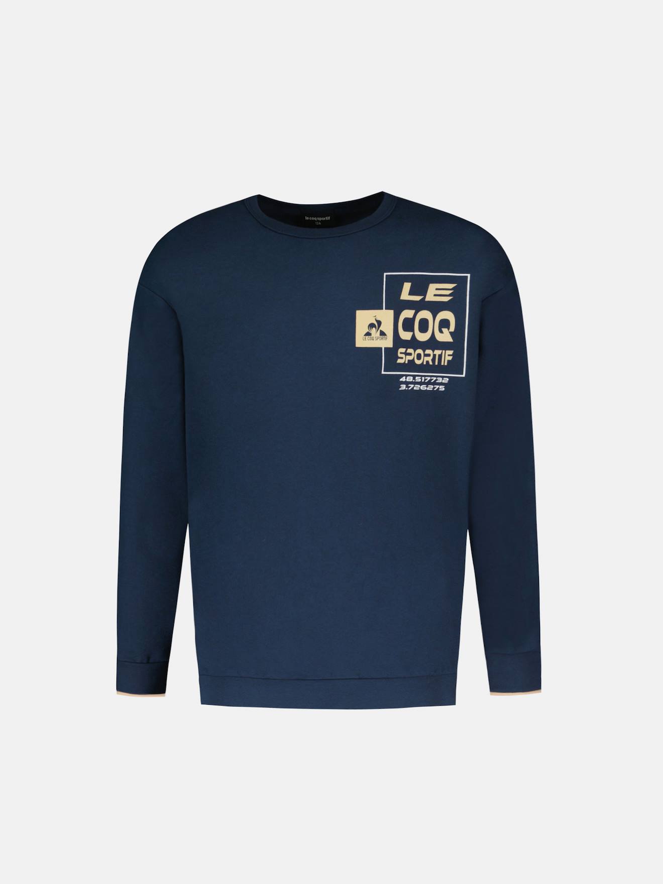 Sweat Col Rond En Molleton Léger Graphique Blue Sweat Col Rond En Molleton Léger Graphique Blue