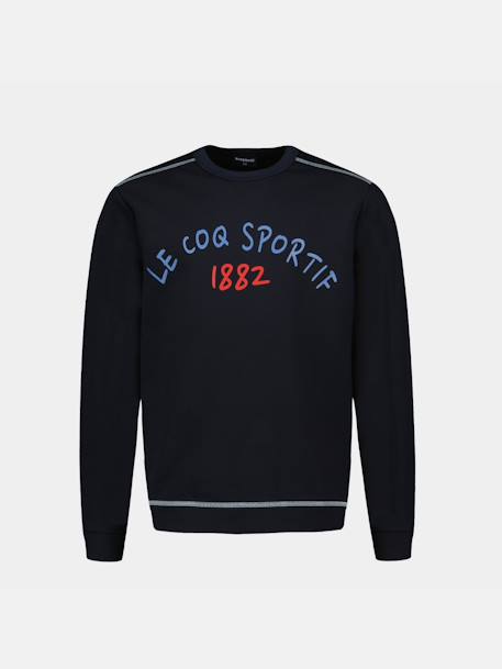 Sweat col rond en molleton léger tricolores  - vertbaudet enfant