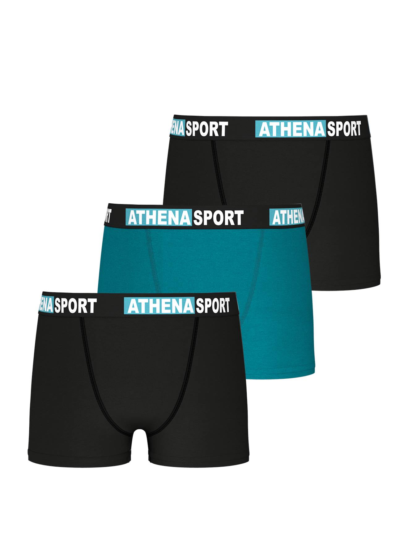 Lot De 3 Boxers Garon Daily Sport Coton Noir-bleu 19$