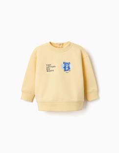 -Sweat en coton avec ours et lettres imprimés