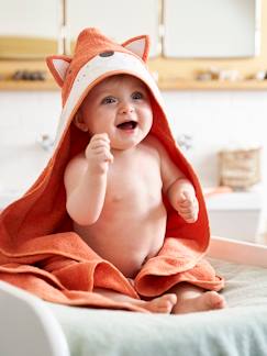 préparer l'arrivée de bébé valise maternité-Coffret cape de bain + gant Renard Oeko-Tex®