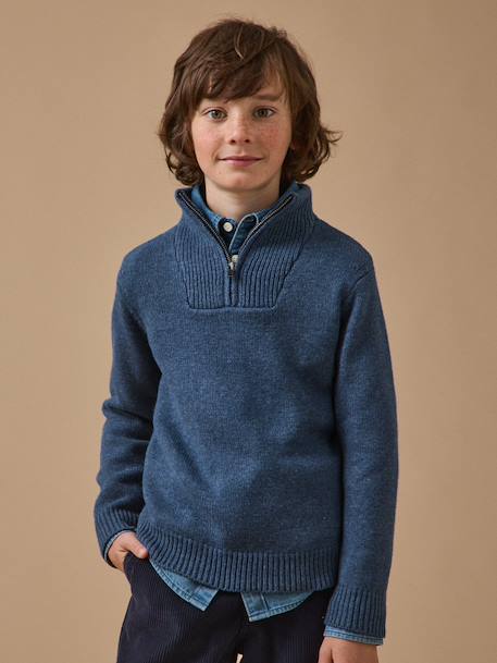 Garçon-Pull, gilet, sweat-Pull-Pull col camionneur garçon