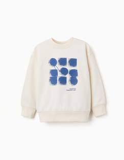 -Sweat en coton avec imprimé abstrait