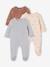 Lot de 3 dors bien bébé ouverture dos beige chiné+gris chiné+vert sauge 9 - vertbaudet enfant 