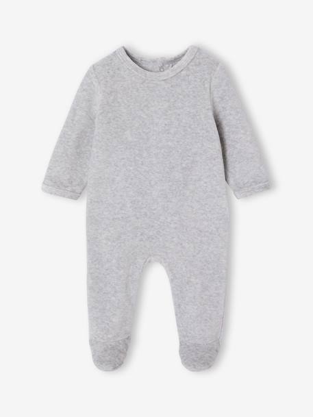 Lot de 3 dors bien bébé ouverture dos beige chiné+gris chiné+vert sauge 10 - vertbaudet enfant 
