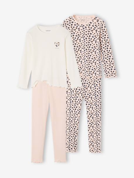 Fille-Lot de 2 pyjamas fille manches longues