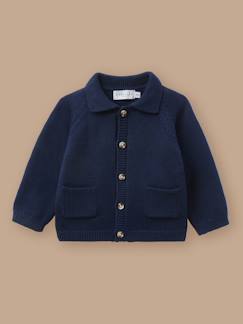 -Cardigan col polo bébé