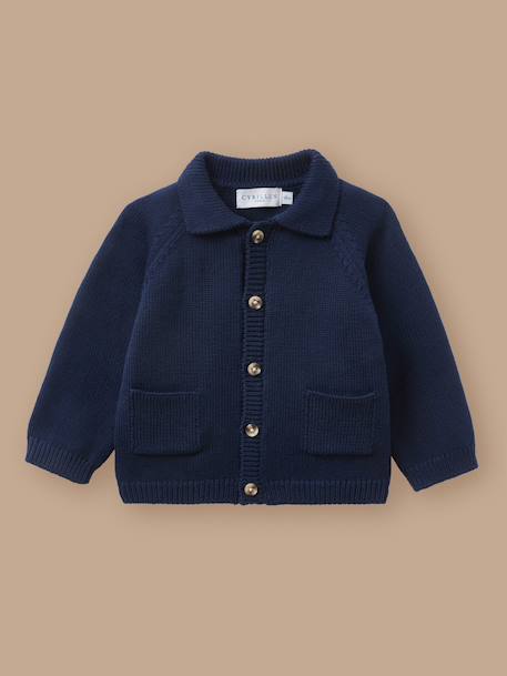 Bébé-Cardigan col polo bébé