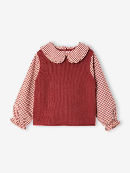 Fille-Pull, gilet, sweat-Pull col claudine
