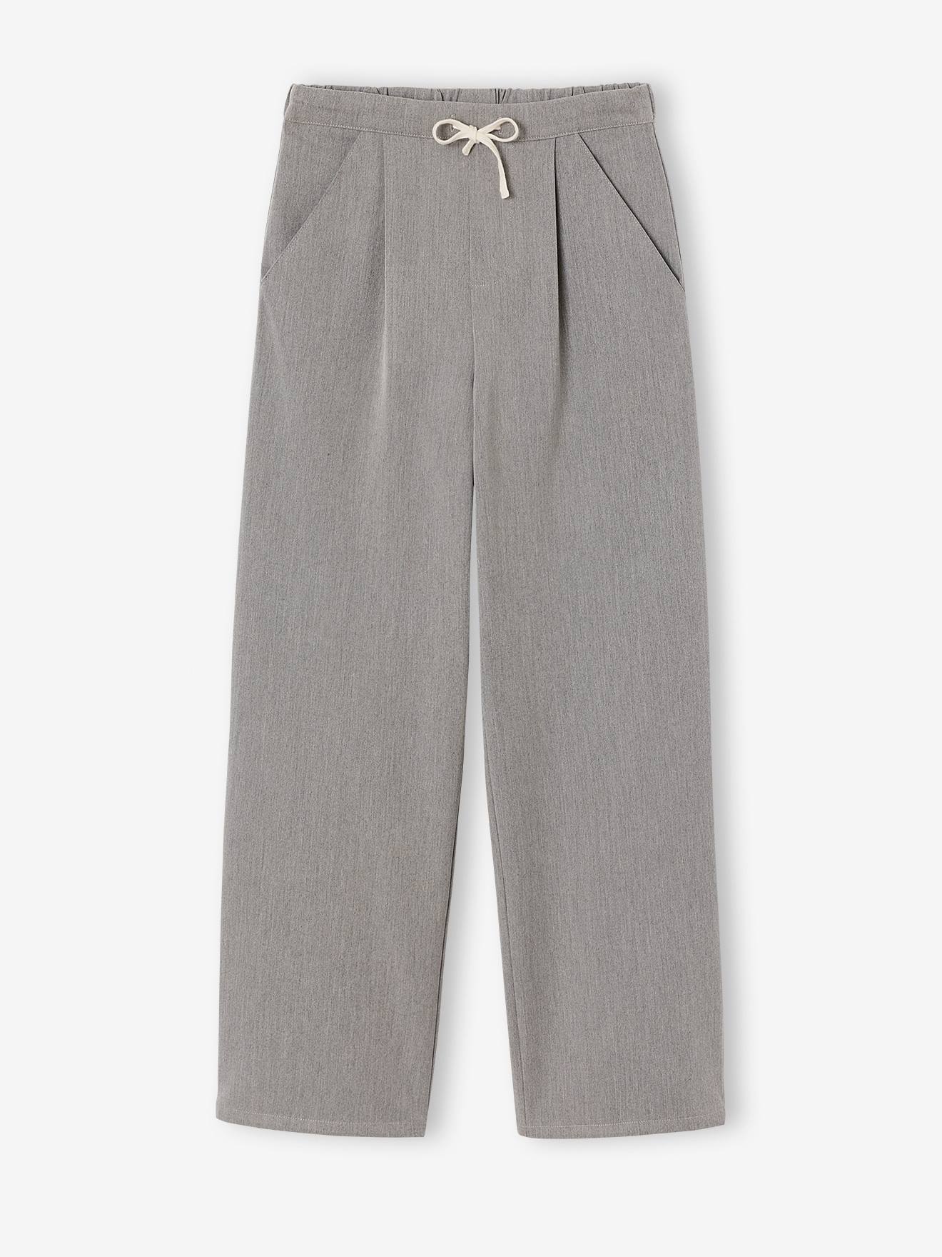 Pantalon tailoring fille gris chiné