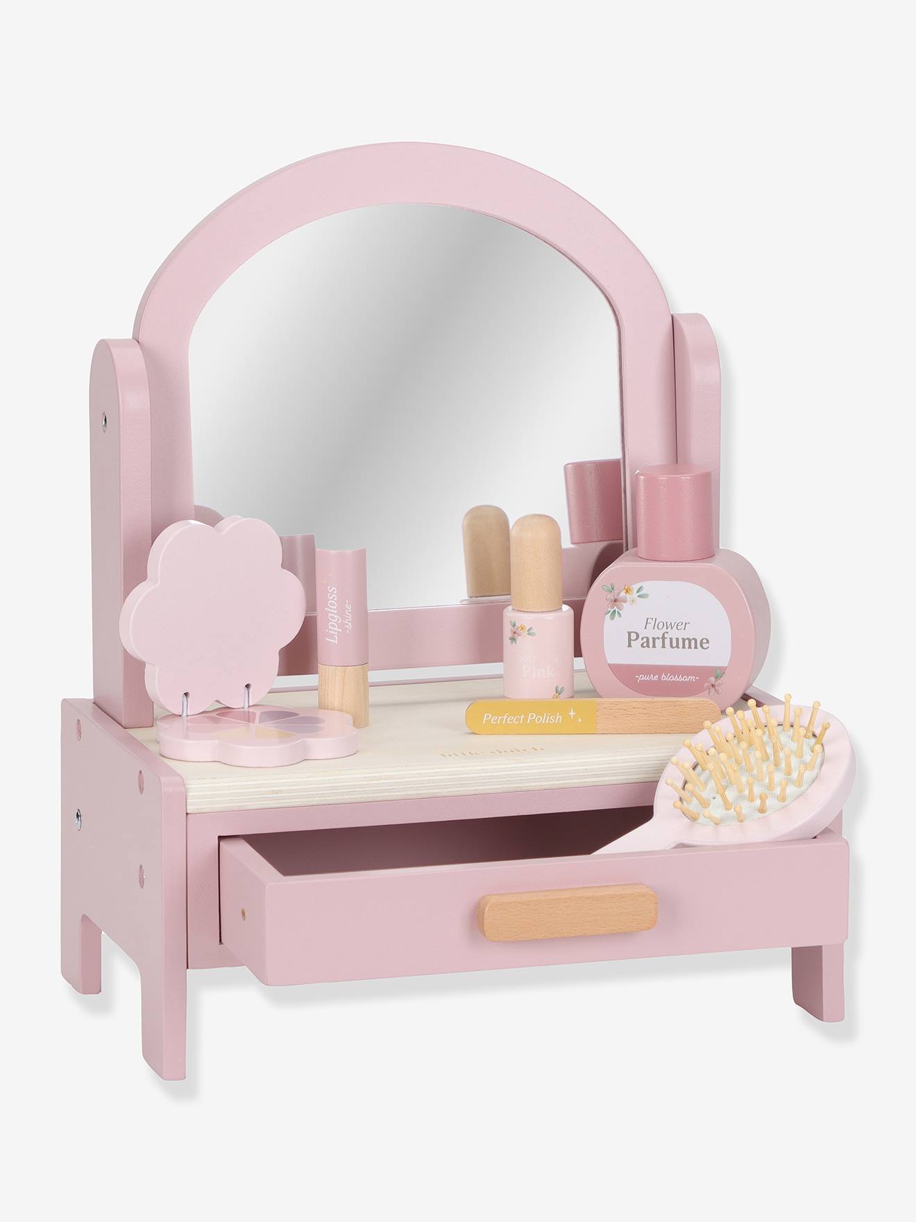 Petite coiffeuse en bois rose