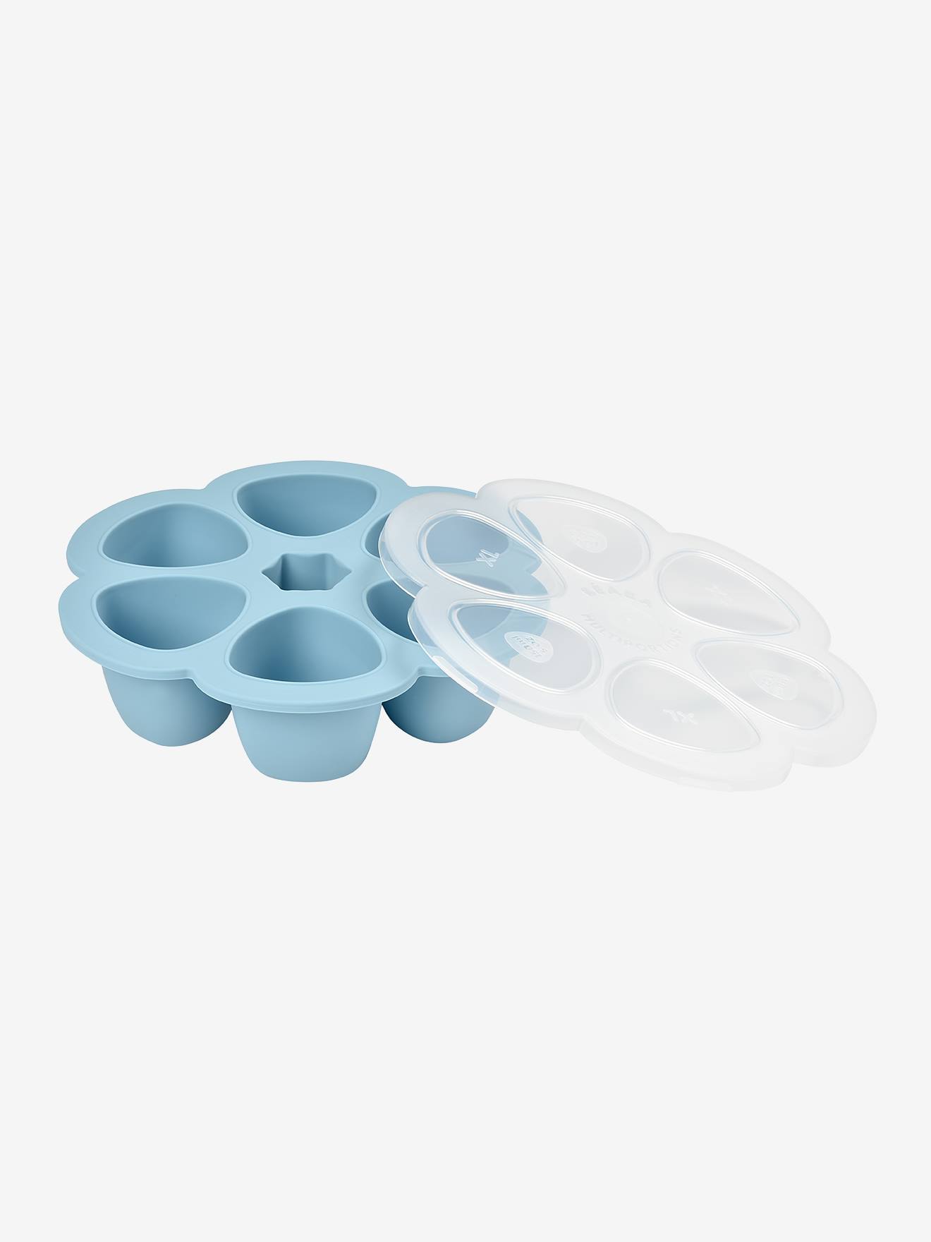 Boîte multi-portions, 6 x 150 ml, spécial congélation bleu (Béaba) - Image 1