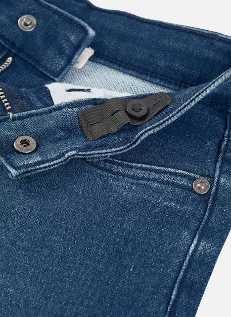 Pantalon denim élastique garçon Bleu 3 - vertbaudet enfant 